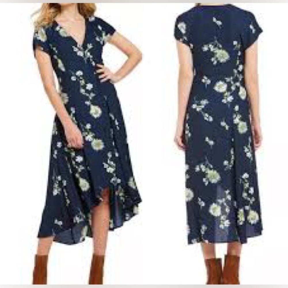 NWT: Free People
Lost In You Floral-Print High-Low Dress🌻